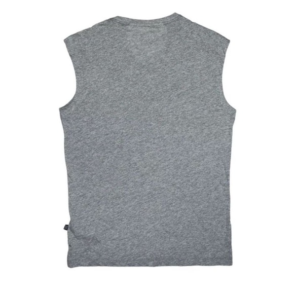 Puma Men's Ess Logo Graphic Sleeveless T-Shirt -Med Grey Heather- men’s shirt XL - Picture 3 of 8